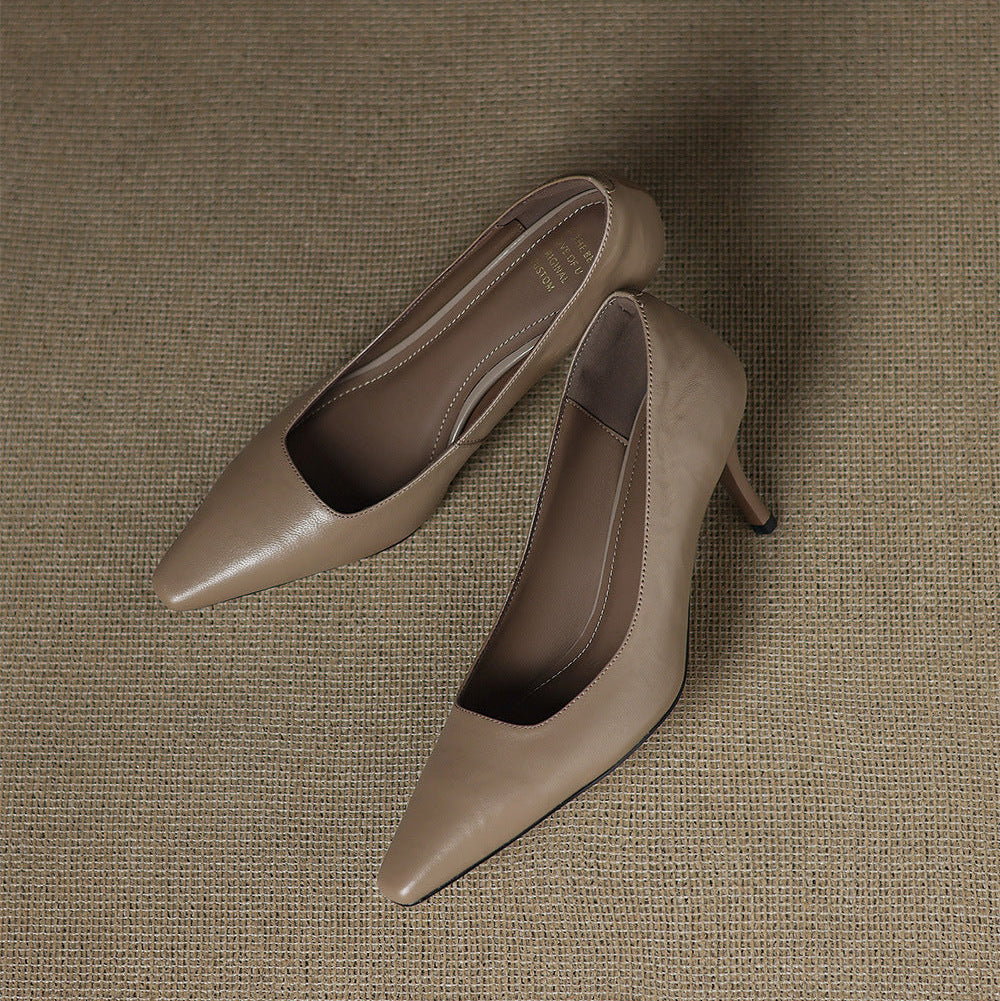 Amanda | Genuine Leather Heels
