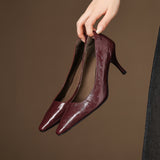 Amanda | Genuine Leather Heels