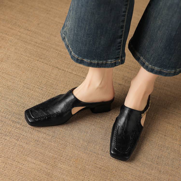 Veronica | Genuine Leather Mules