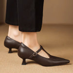 Tabitha | Genuine Leather Court Shoes