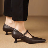 Tabitha | Genuine Leather Court Shoes