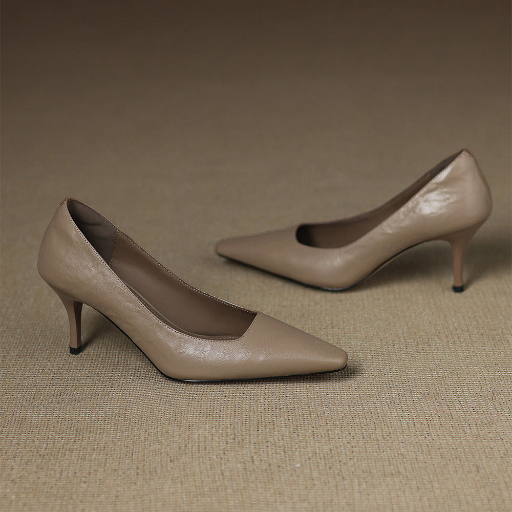 Amanda | Genuine Leather Heels