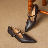 Tabitha | Genuine Leather Court Shoes