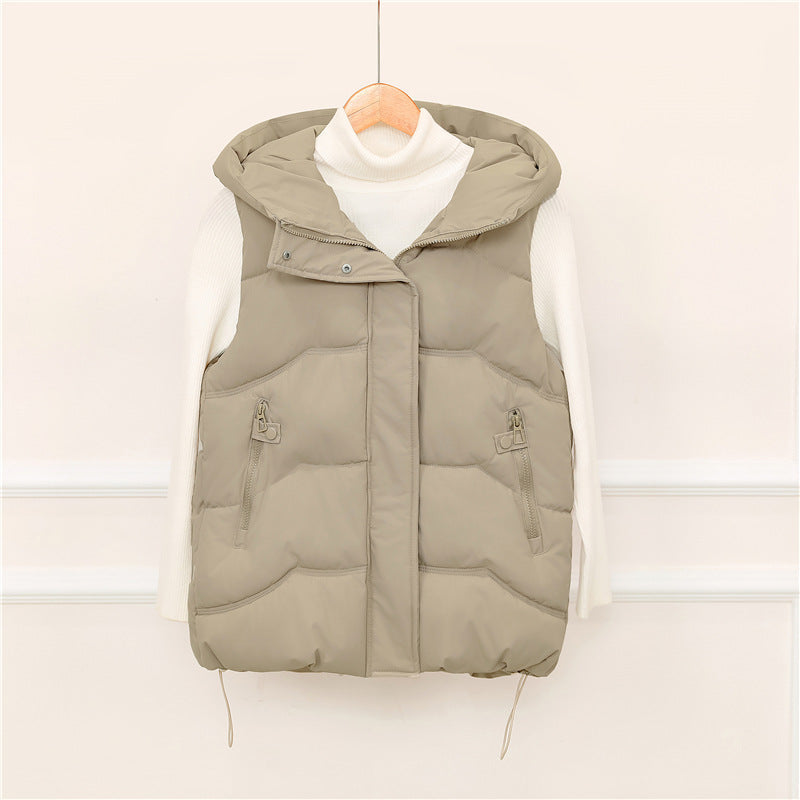 Bella | Hooded Gilet with Zip Pockets