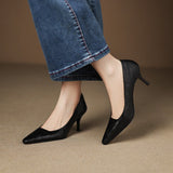 Amanda | Genuine Leather Heels