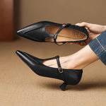 Tabitha | Genuine Leather Court Shoes