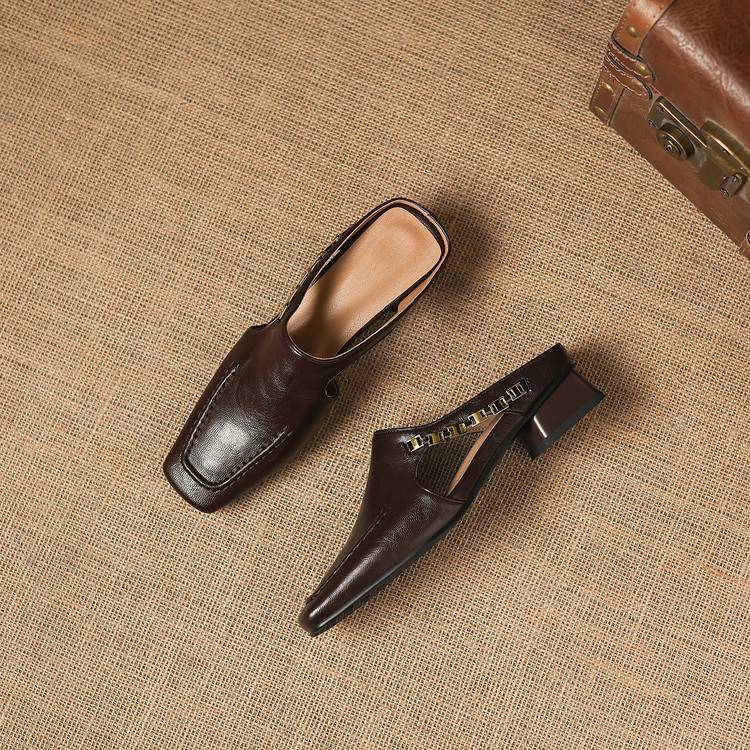 Veronica | Genuine Leather Mules