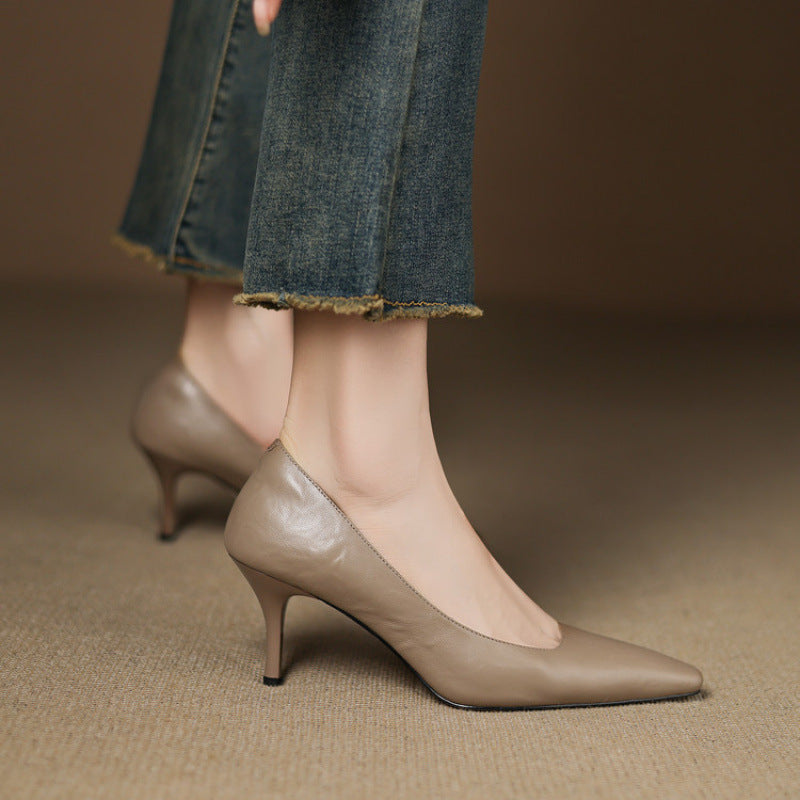 Amanda | Genuine Leather Heels