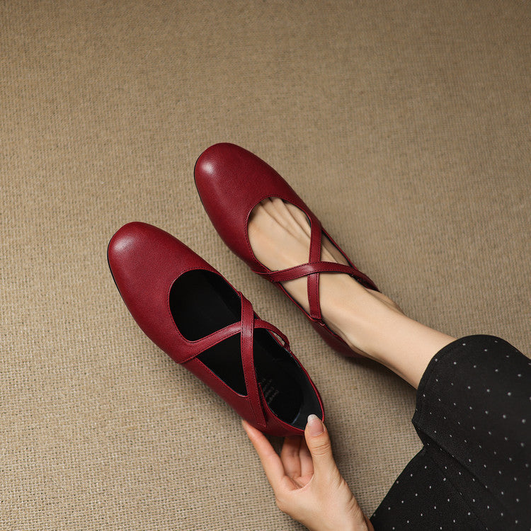 Ada | Genuine Leather Ballet Flats