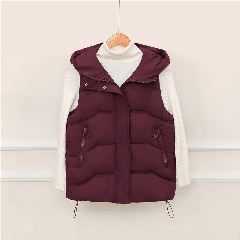 Bella | Hooded Gilet with Zip Pockets