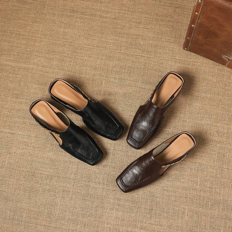 Veronica | Genuine Leather Mules