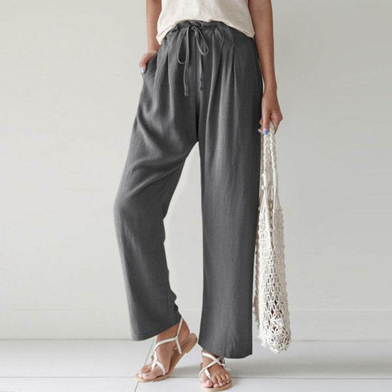Leah | Comfortable Drawstring Trousers
