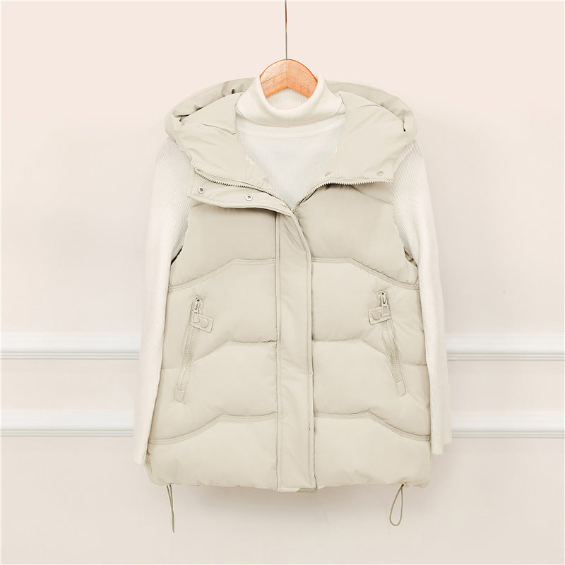 Bella | Hooded Gilet with Zip Pockets