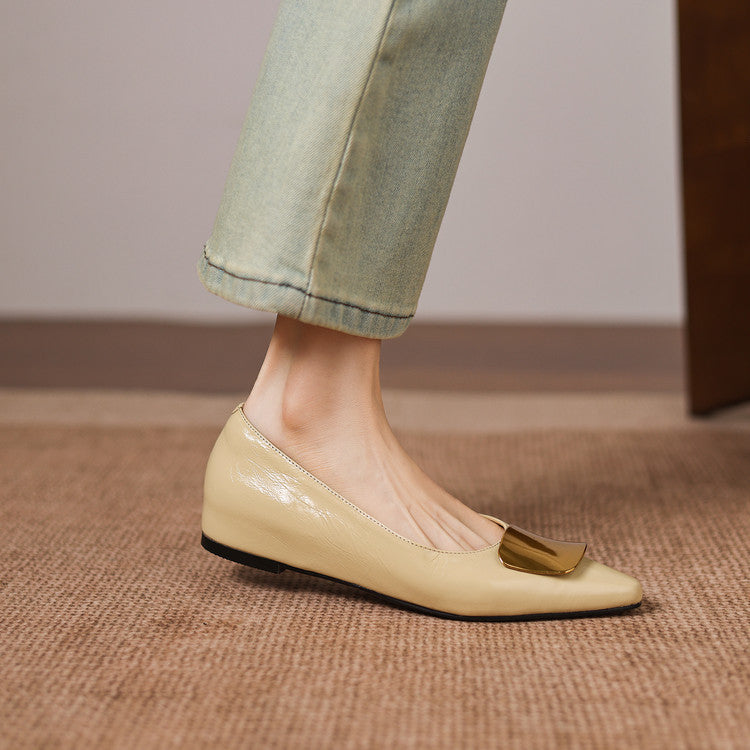 Louisa | Genuine Leather Ballet Flats