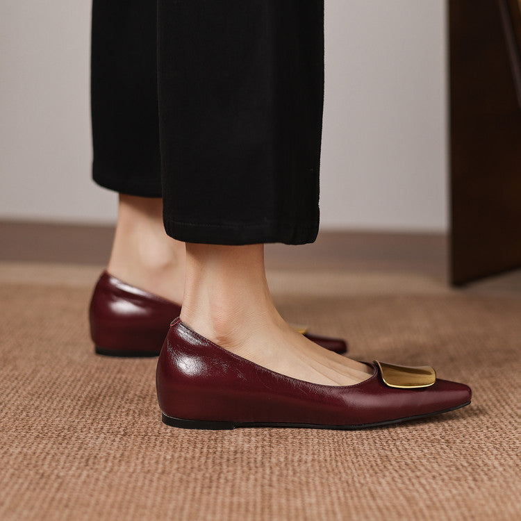Louisa | Genuine Leather Ballet Flats