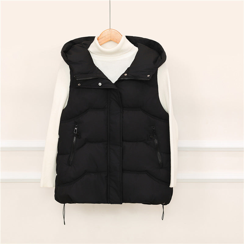 Bella | Hooded Gilet with Zip Pockets