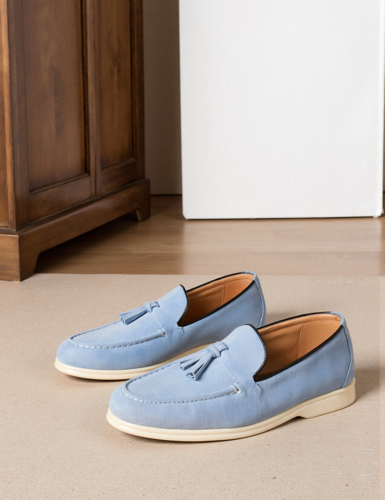 Henry | Beige Tassel Loafer, Elegant and Comfortable
