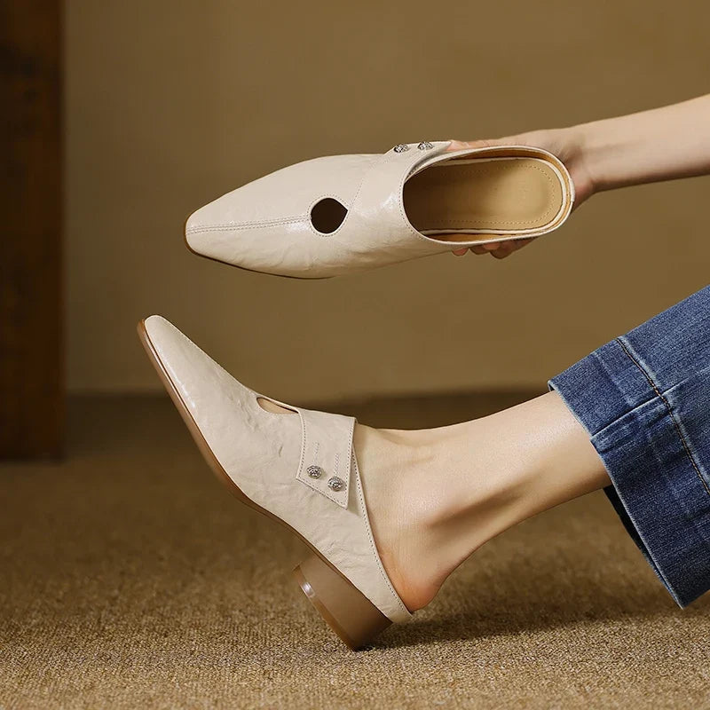 Ophelia | Genuine Leather Clogs