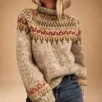 Isabella | Patterned Knit Roll-Neck