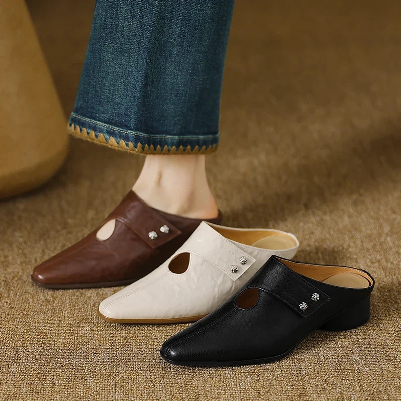 Ophelia | Genuine Leather Clogs