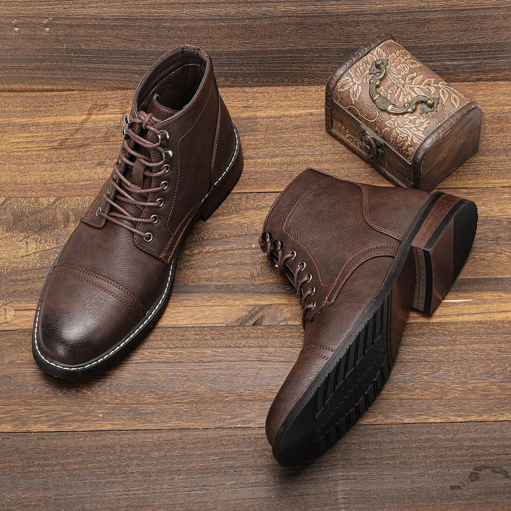 Felix | Classic Men's Leather Boots with Non-Slip Sole