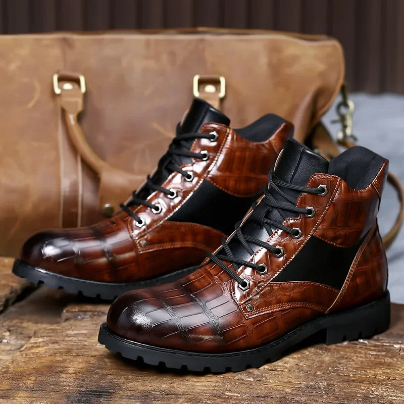 Edmund | Luxury Men's Croc Boots