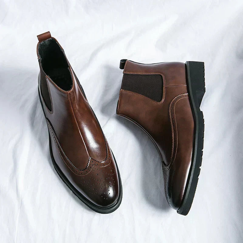 Frederick | Glossy Chelsea Boots for Men