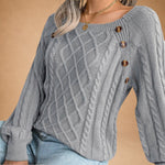 Maud | Button-Detail Knit Jumper