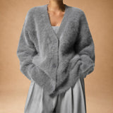 Lydia | Check Cashmere Cardigan