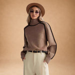 Valerie | Elegant Plain High-Neck Jumper