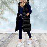 Leah | Long Gilet with Side Pockets