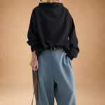 Georgia | Modern High-Neck Top with Dolman Sleeves