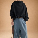 Georgia | Modern High-Neck Top with Dolman Sleeves