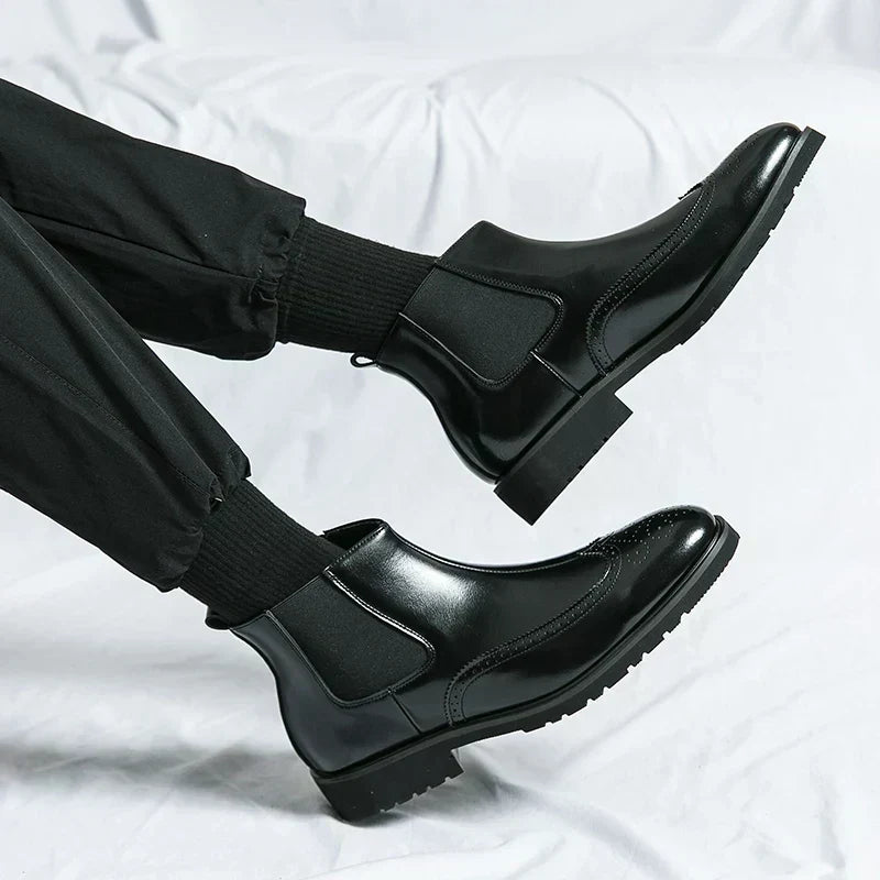 Frederick | Glossy Chelsea Boots for Men