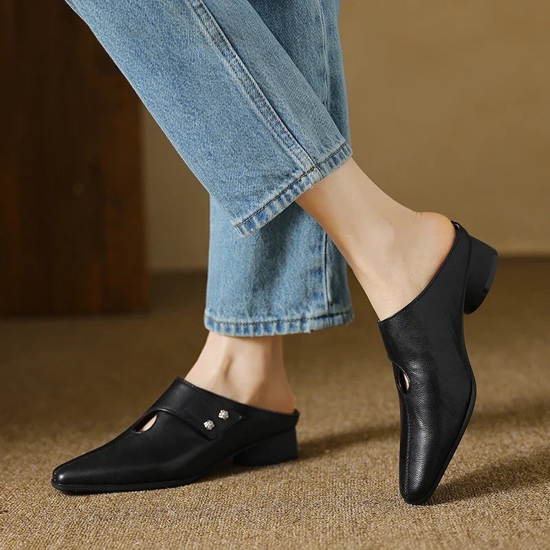 Ophelia | Genuine Leather Clogs