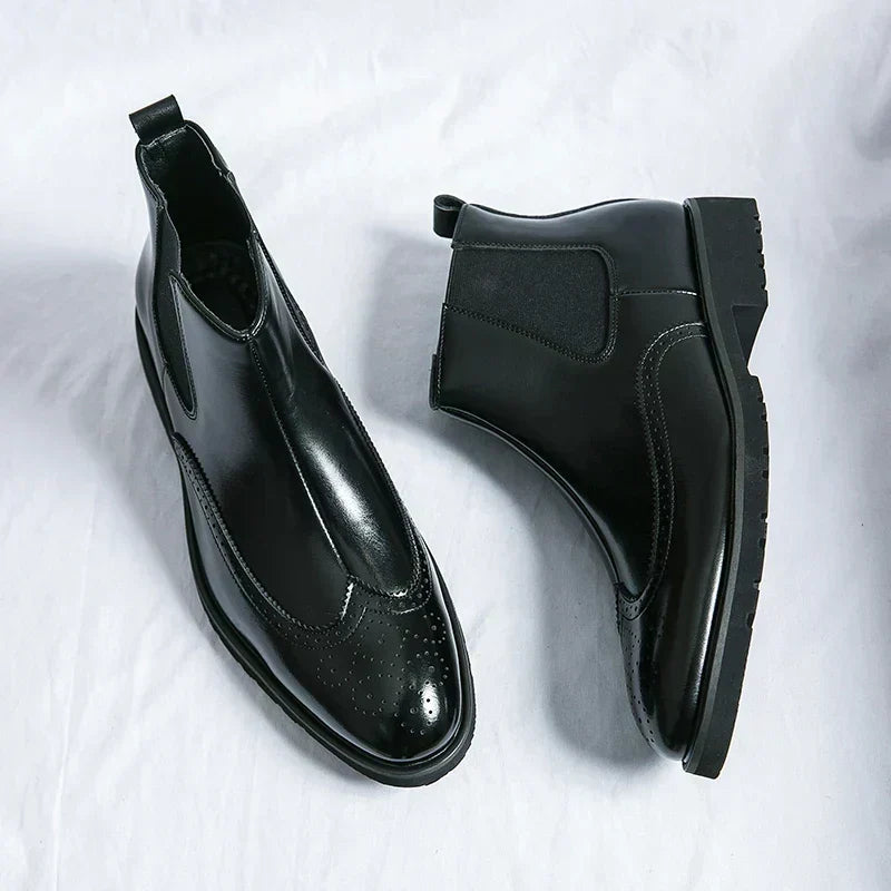 Frederick | Glossy Chelsea Boots for Men