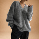 Lydia | Check Cashmere Cardigan