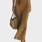 Marian | Collared Single-Button Velvet Maxi Dress