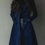 Alexandra | Vintage Suede Trench Coat