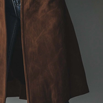 Alexandra | Vintage Suede Trench Coat