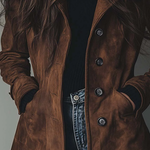 Alexandra | Vintage Suede Trench Coat