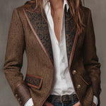Holly | Chevron Panelled Blazer