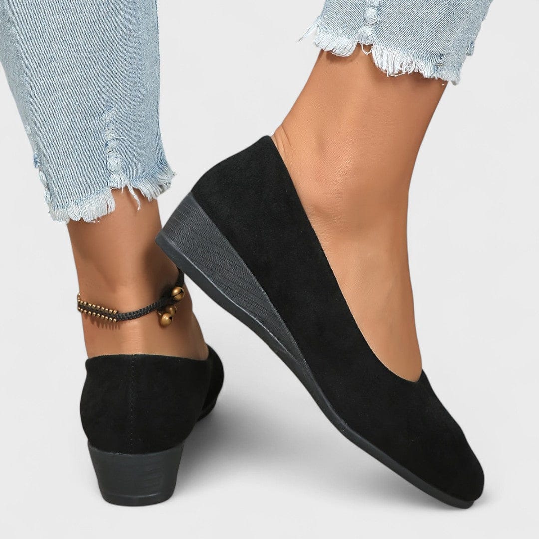 Eliza | Comfortable Ballet Flats with Raised Heel