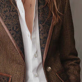 Holly | Chevron Panelled Blazer