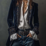 Gabrielle | Long Embroidered Coat