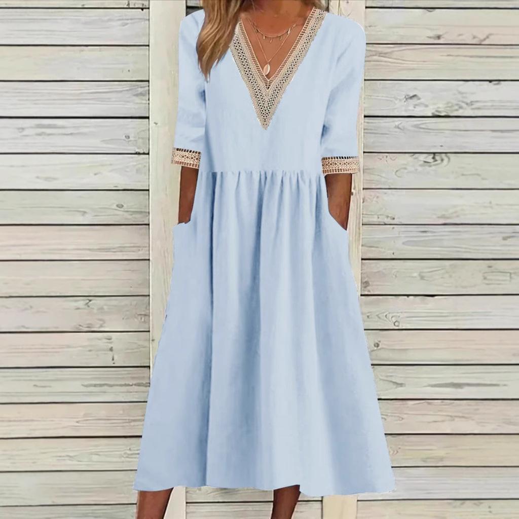 Caitlin | Lace Midi Dress