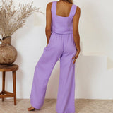 Annie | Top and Wide-Leg Trousers Set