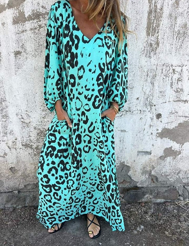 Emmeline | Leopard Print Maxi Dress