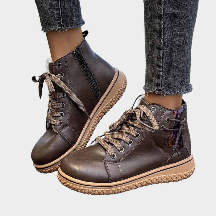 Bernadette | Leather Orthopaedic Ankle Boots