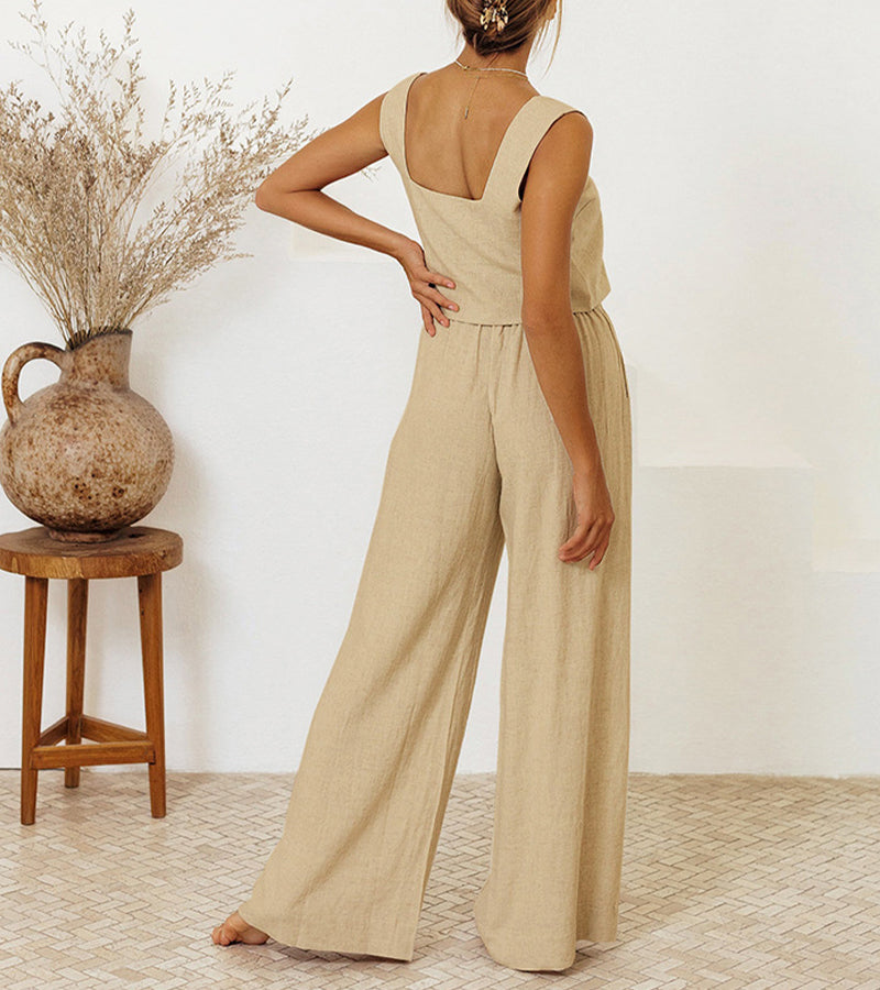Annie | Top and Wide-Leg Trousers Set